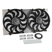 Derale Multiple Mounting Options Cooling Fan 16843 - Dual Rad FAN Aluminum Shroud Assemb