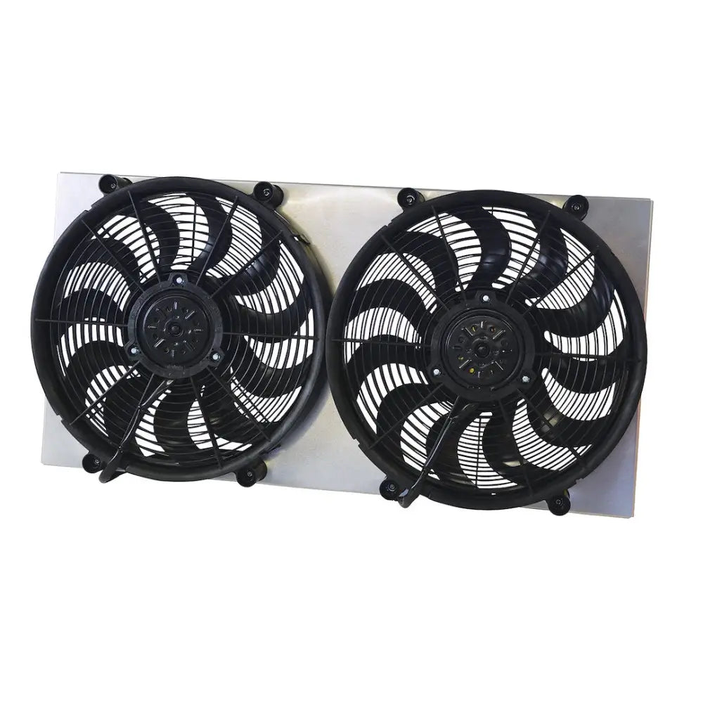 Derale Multiple Mounting Options Cooling Fan 16843 - Dual Rad FAN Aluminum Shroud Assemb