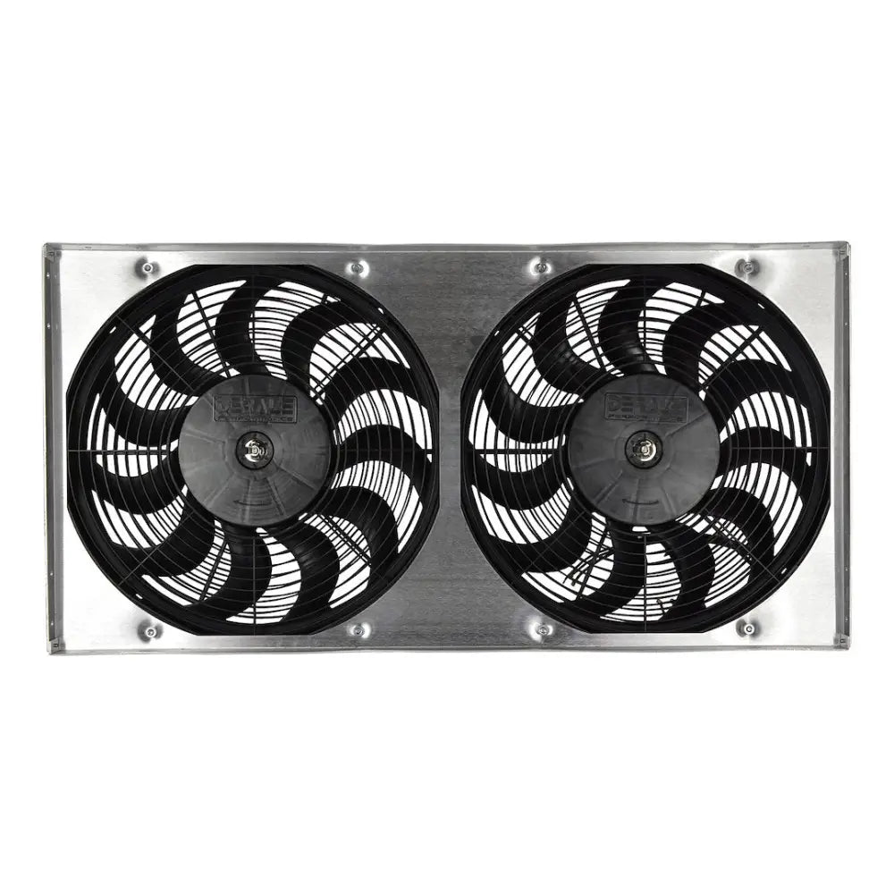 Derale Multiple Mounting Options Cooling Fan 16843 - Dual Rad FAN Aluminum Shroud Assemb
