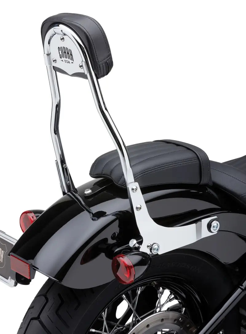 Detachable Backrest Round Chrome Flde/Flsl/Fxbb 18 22 - COBRA