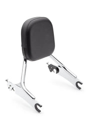 Detach Backrest Short Med Pad Chrome Chieftain 14 - COBRA