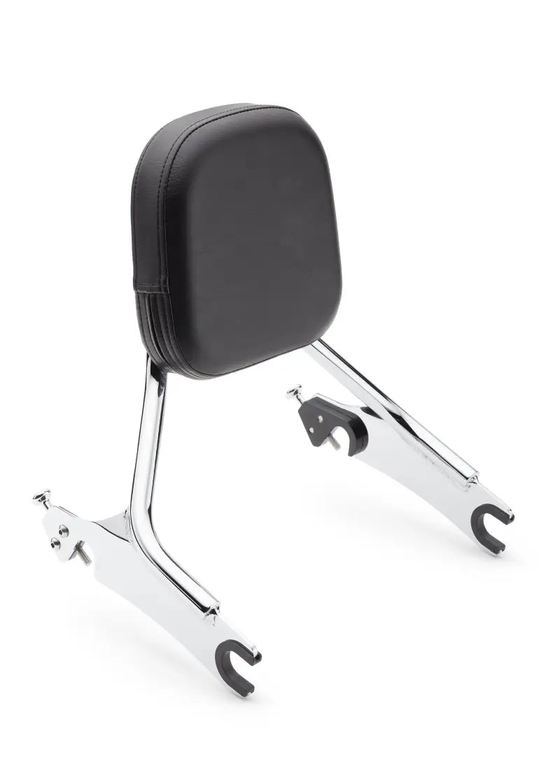 Detach Backrest Short Med Pad Chrome Chieftain 14 - COBRA