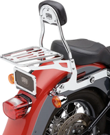 Detachable Backrest Round Chrome Softail 00 06 - COBRA