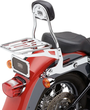 Detachable Backrest Round Chrome Softail 00 06 - COBRA
