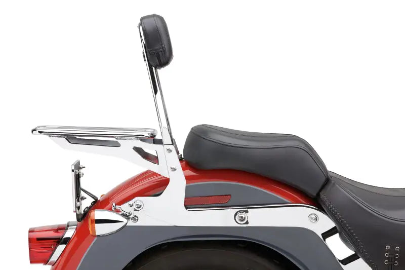 Detachable Backrest Round Chrome Softail 00 06 - COBRA