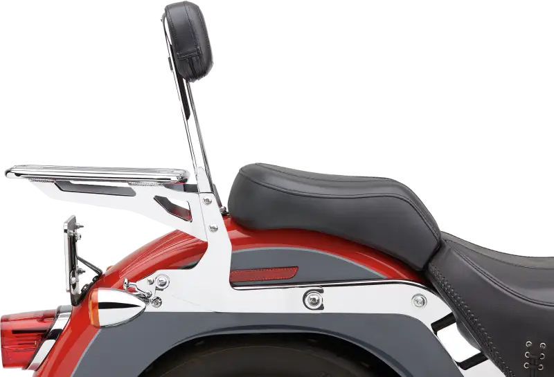 Detachable Backrest Round Chrome Softail 07 17 - COBRA