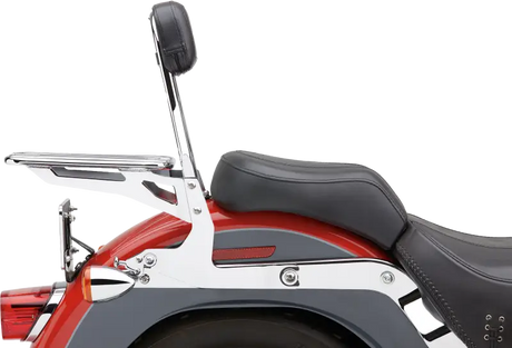Detachable Backrest Round Chrome Softail 07 17 - COBRA