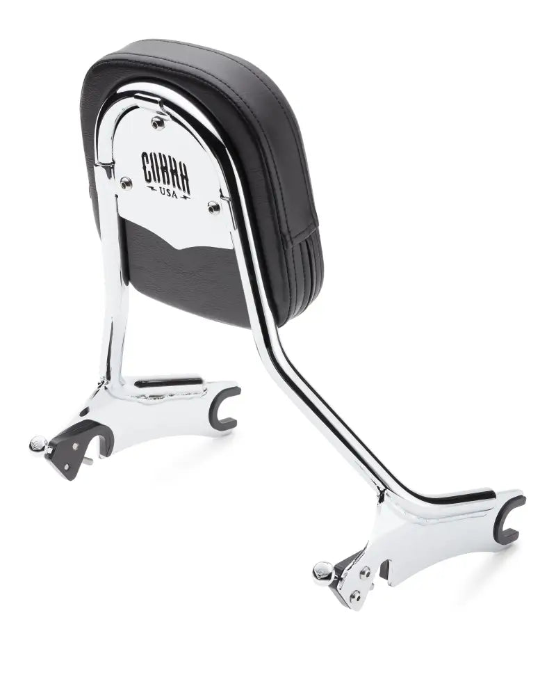 Detach Backrest Tall Med Pad Chrome Chieftain 14 - COBRA