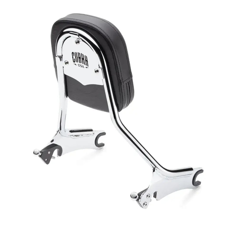 Detach Backrest Tall Med Pad Chrome Chieftain 14 - COBRA