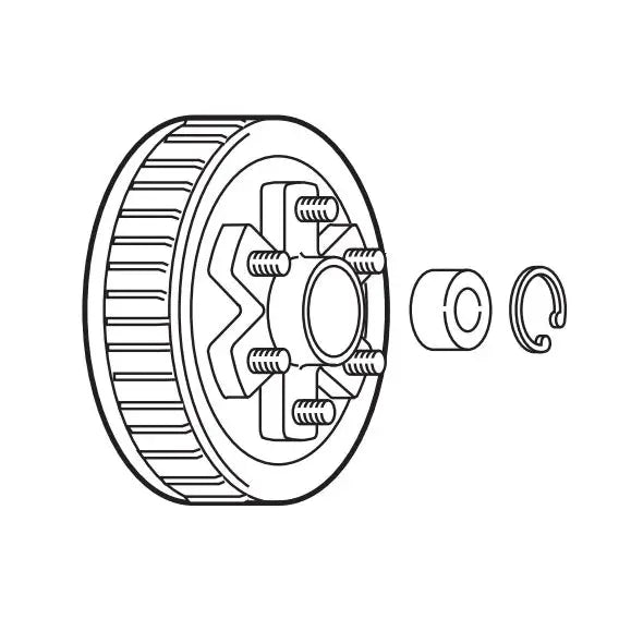 Dexter Axle 008-388-80 - 655 Neverlube Hub Dru