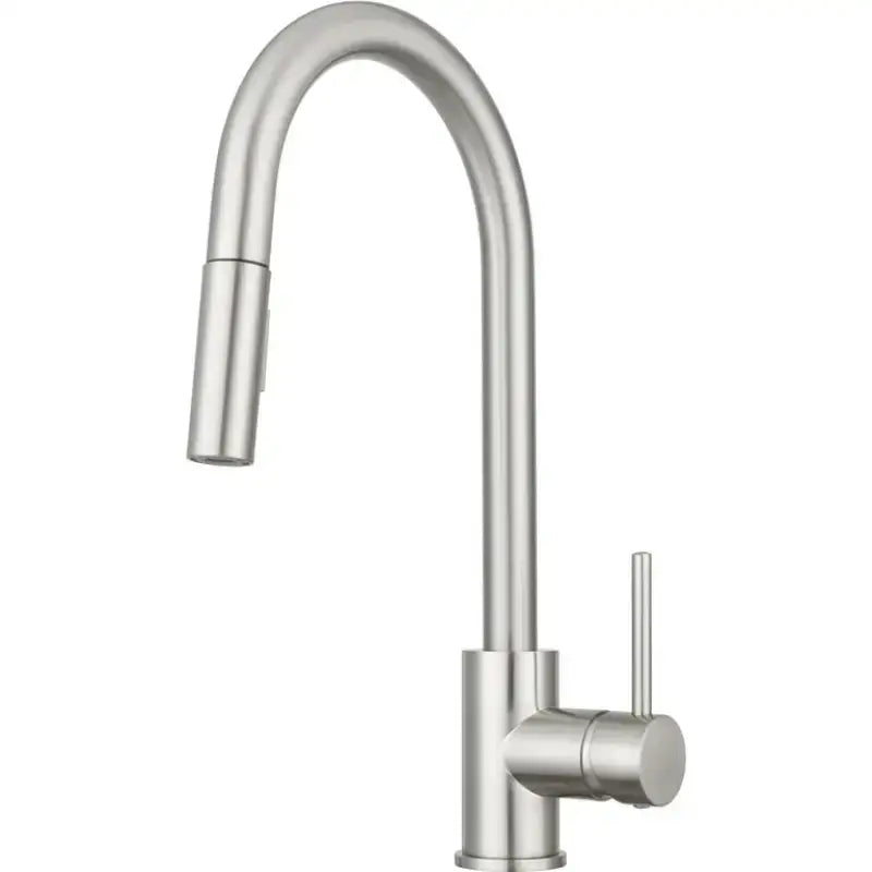 Sleek and modern DF-NMK540-SN Dura Faucet Kitchen Faucet in brushed nickel finish.