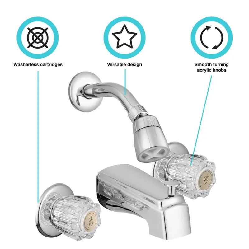 DF-SA641A-CP Dura Faucet Bath Tub & Shower