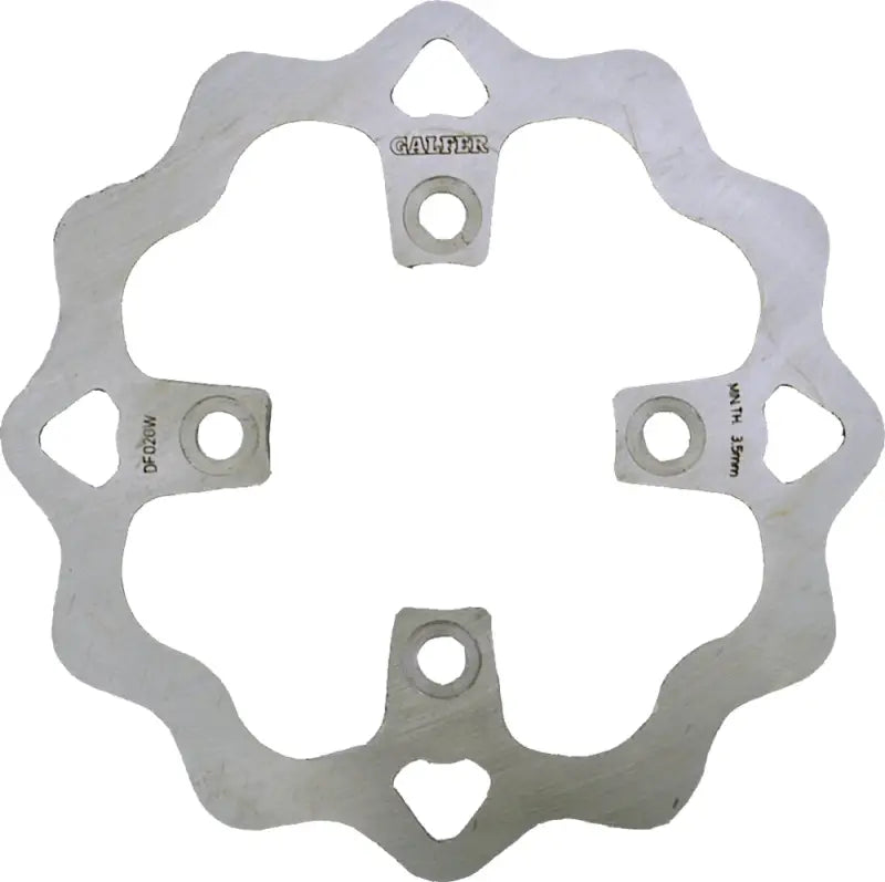 Silver metal DF013WA Wave Rotor for rear brake system