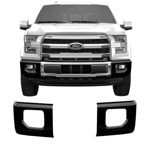 DF0201 Ecoological Gloss Black Bumper Overlay With Fog - Cover