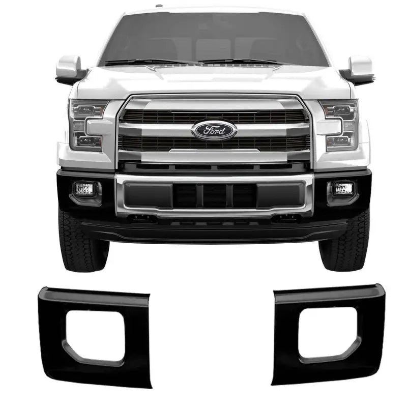 DF0201 Ecoological Gloss Black Bumper Overlay With Fog - Cover
