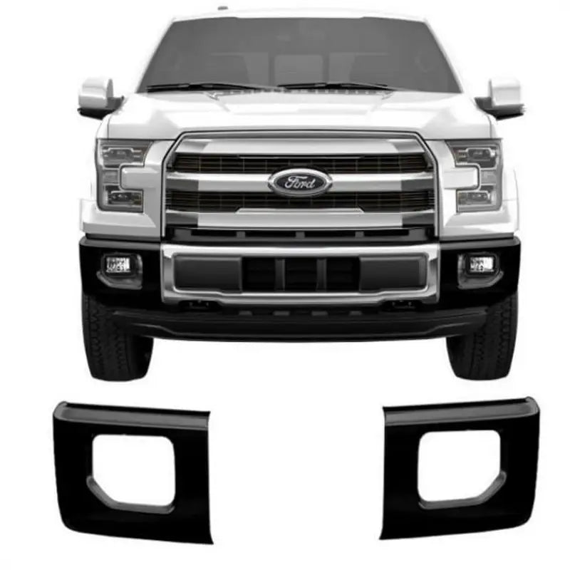DF0201 Ecoological Gloss Black Bumper Overlay With Fog - Cover