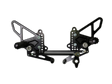 Vortex Racing 07-08 Ducati 1098,08-09 1098R,07-09 1098S,09-11 1198 Adjustable Rearsets- Black - Vortex Racing