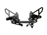 Vortex Racing 07-08 Ducati 1098,08-09 1098R,07-09 1098S,09-11 1198 Adjustable Rearsets- Black - Vortex Racing