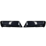 Pair of gloss black vent visors for DF1001 Ecoological bumper overlay installation