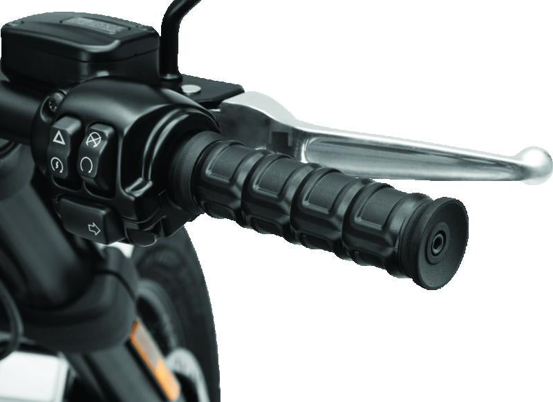 Kuryakyn 6675 Kuryakyn Dillinger Grips Throttle-By-Wire Black - 6675