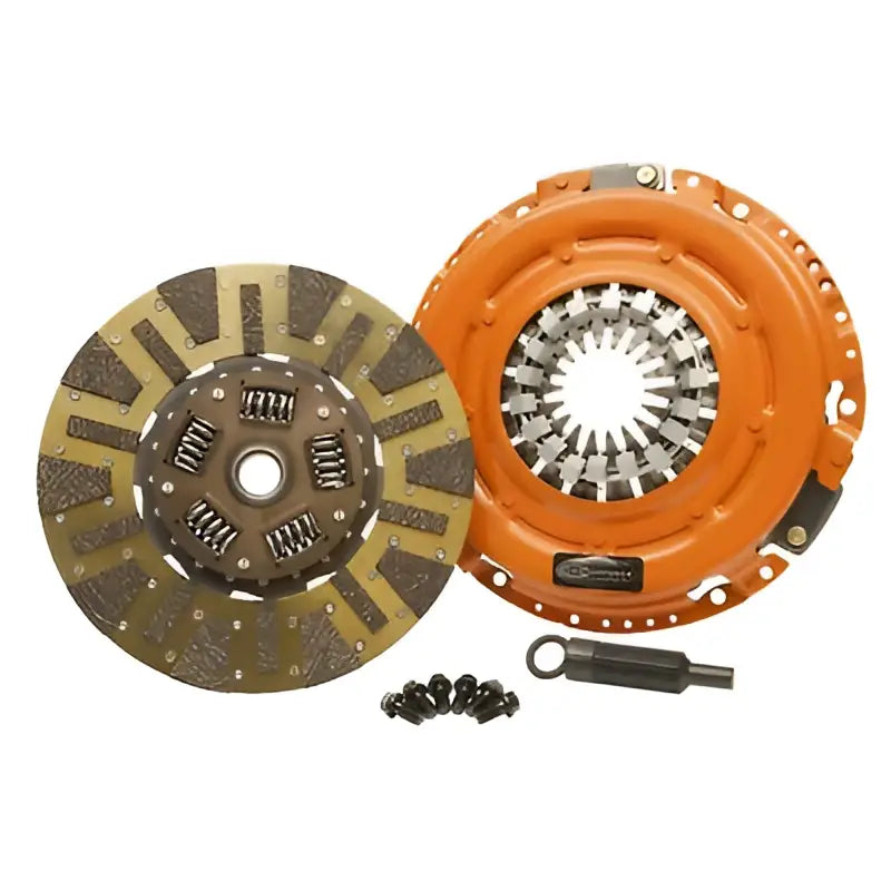DF395010 Centerforce Dual Friction Set orange clutch assembly with metallic components and black bolts