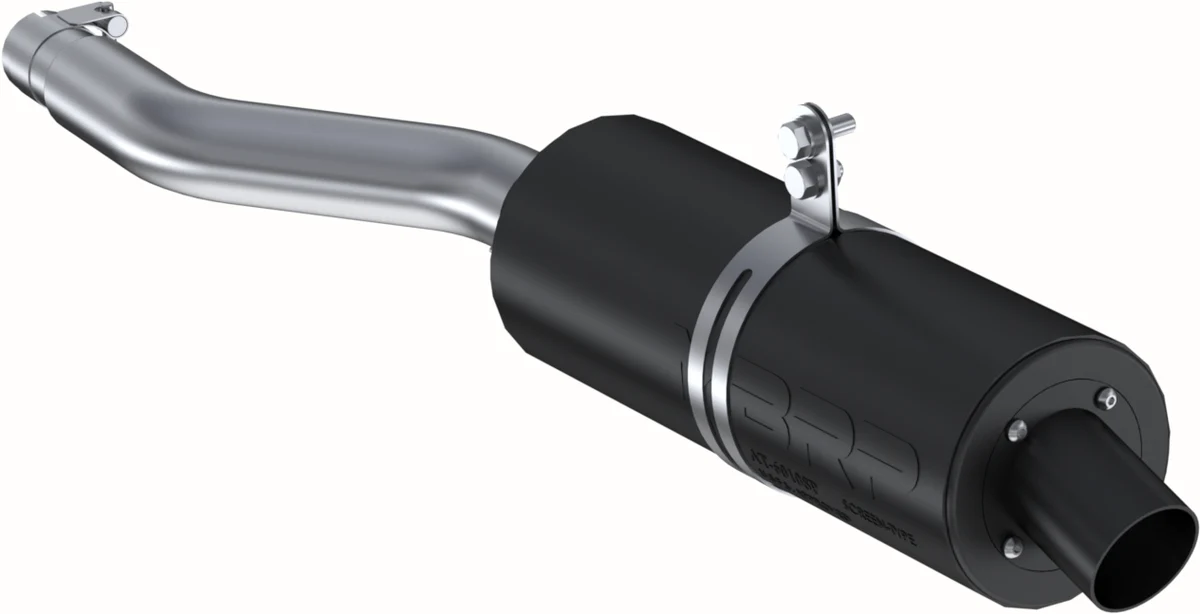 MBRP Sport Muffler Exhaust AT-6303SP - Black Single Slip-ON System 4.25
