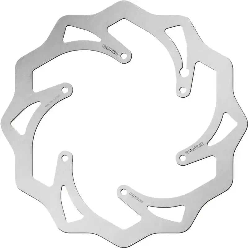 Silver metal brake rotor for DF606WS SKW oversize rotor bike model