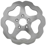 Silver 5-bolt DF682W Rotor with solid wave edge for motorcycle braking performance