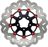 GALFER DF835CW-B-R Rotor 11.8"Floating Wave Fr Black/Red Buttons