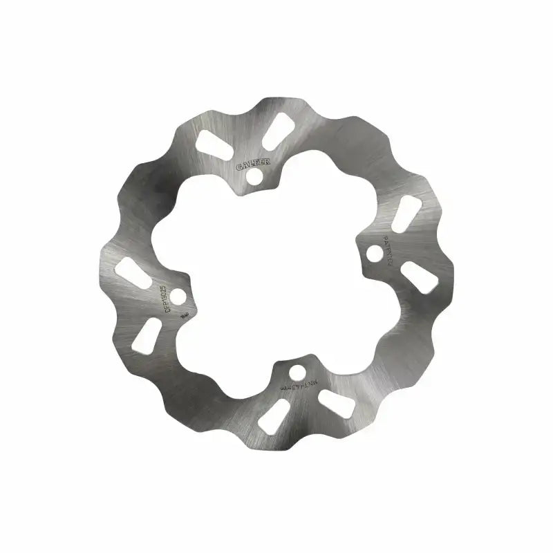 Serrated DFP13025 Wave Rotor with mounting holes for motorcycle brake upgrade