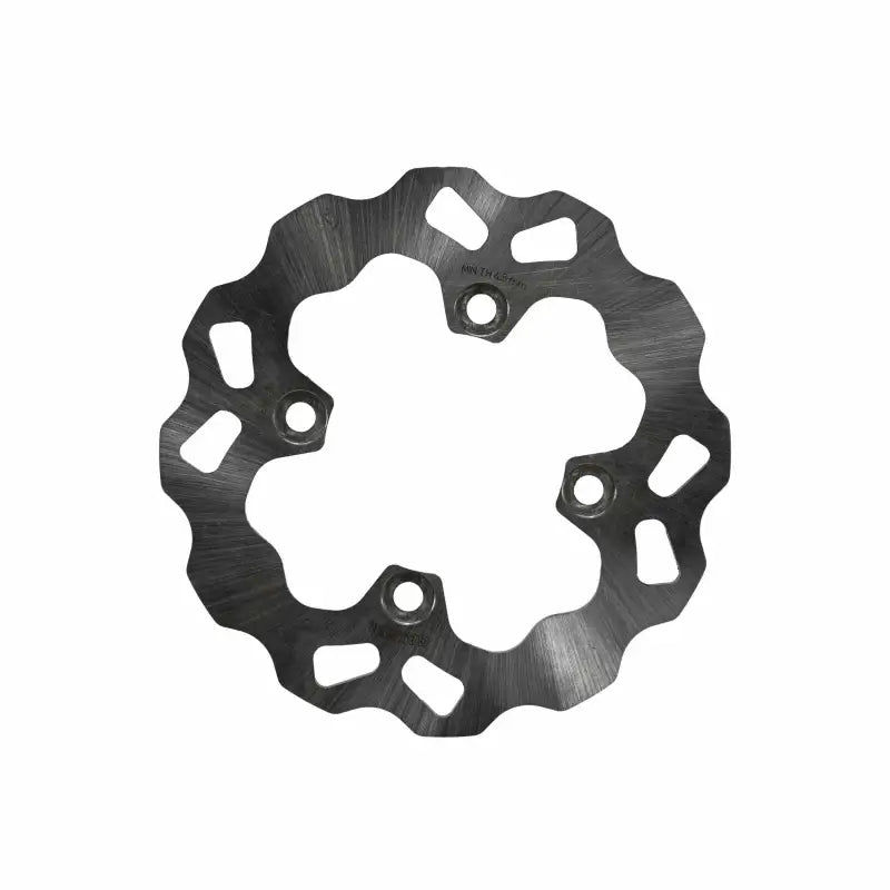 Heavy worn dark gray DFP13027 Wave Rotor with wavy edge and five holes