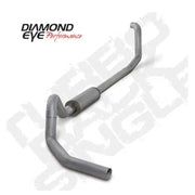 Diamond Eye Performance exhaust kit for 00-03 Ford 7.3L E-Series Van, 4-inch TB SGL AL, compliant with CARB equivalent standards.