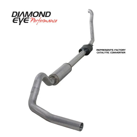Diamond Eye KIT 4in TB SGL AL: 94-97 FORD 7.3L F250/F350 PWRSTROKE NFS W/ CARB EQUIV STDS 