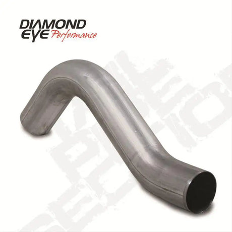 Diamond Eye TAILP exhaust system 4in 1ST SEC TURBO/CB SGL AL for 7.3L F250/350 94-03 and 5.6L F250 03-07, shown in corrosion-resistant stainless steel finish with Diamond Eye Performance branding.