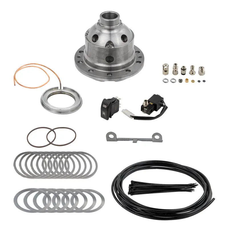 Keystone RD245 Differential Carrier DANA 44/ M220 Axle; Locking Differential; 32 Spline; All Ratios; Requires Differential Locker Compressor (See Required Parts); With Carrier/ Carrier Bearings/ Switch/ Solenoid Valve/ Air Line And Fittings