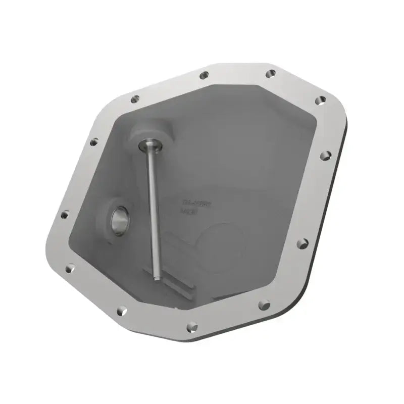 Gray metal differential cover for Dana M220 with magnetic drain plug and dipstick
