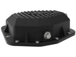 Black Dana M220 differential cover with finned design and magnetic drain plug