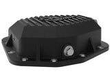 Black Dana M220 differential cover with finned design and magnetic drain plug