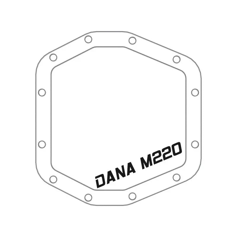 Keystone 46-71290B Differential Cover Dana M220; 12 Bolt; Without Girdle; Magnetic Drain Plug; With Fill Plug; Powder Coated; Black; Die Cast Aluminum