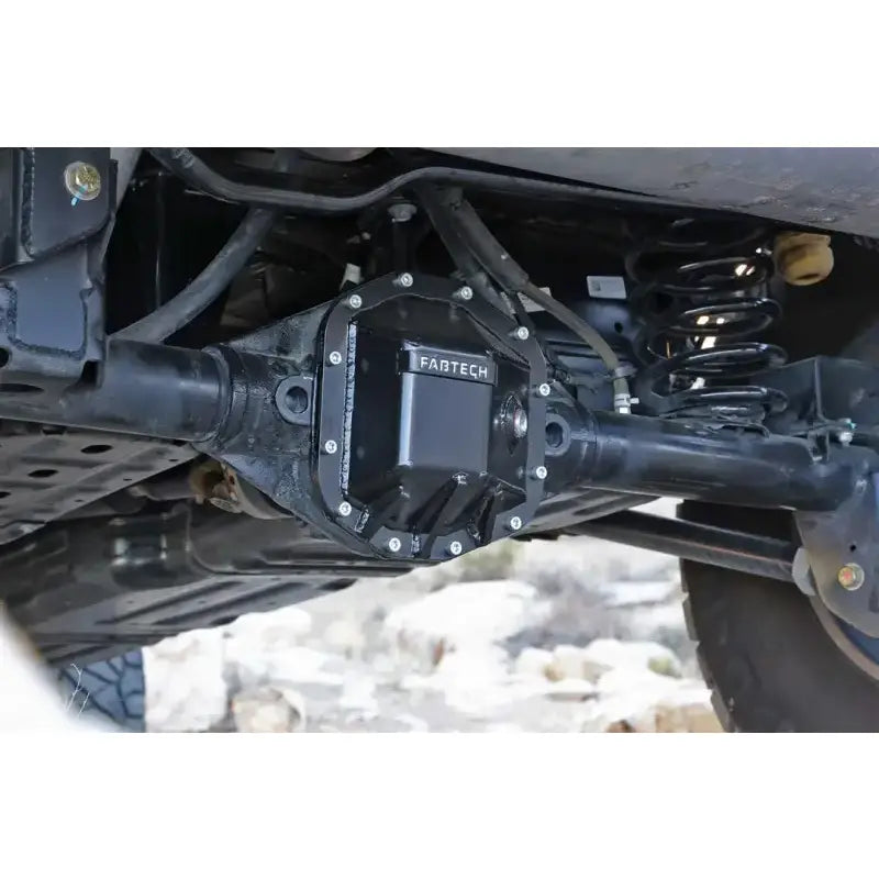Heavy-duty black differential cover with skid plate and bolts for Dana M220 off-road upgrade