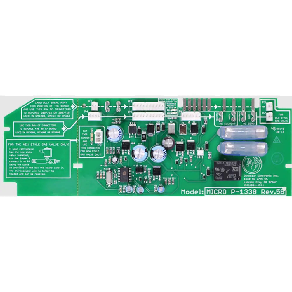 Dinosaur Electronics MICRO P-1338 REV 5 refrigerator power supply circuit board