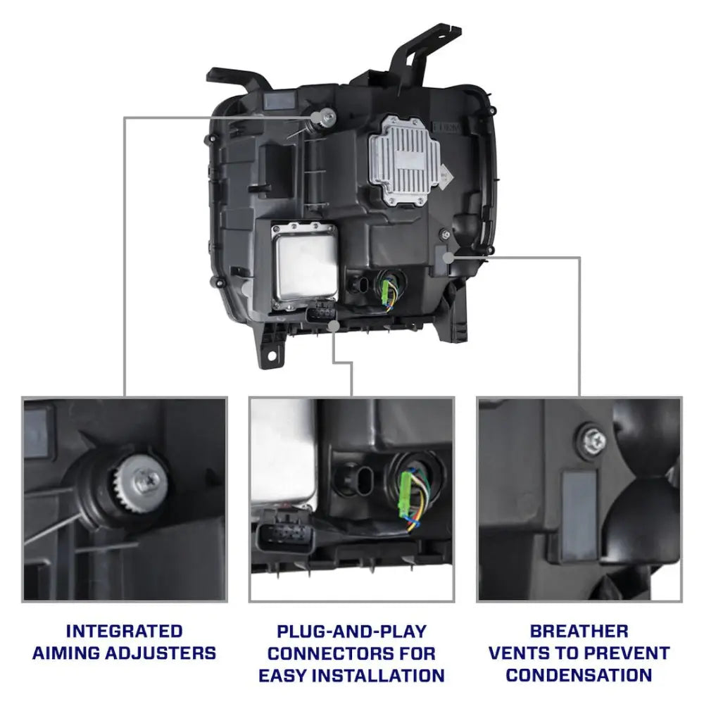 Diode Dynamc DOT Compliant Output Headlight Assembly FL0023 - 2014 Gmc Sierra 1500 2500 3500 Led