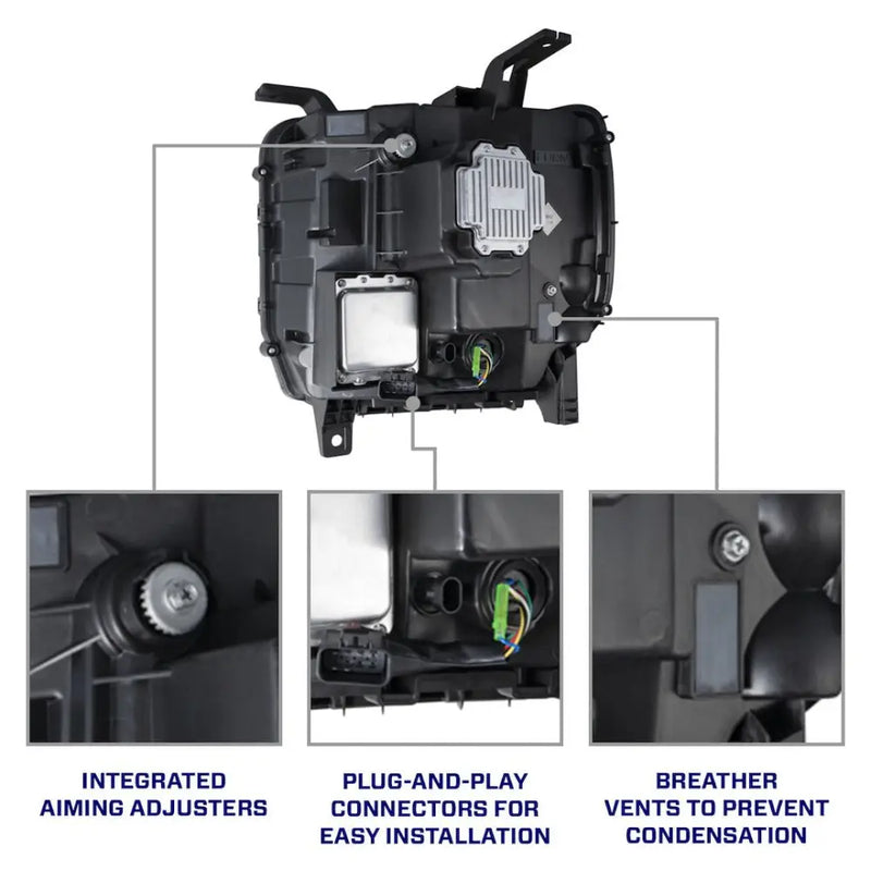 Diode Dynamc DOT Compliant Output Headlight Assembly FL0023 - 2014 Gmc Sierra 1500 2500 3500 Led