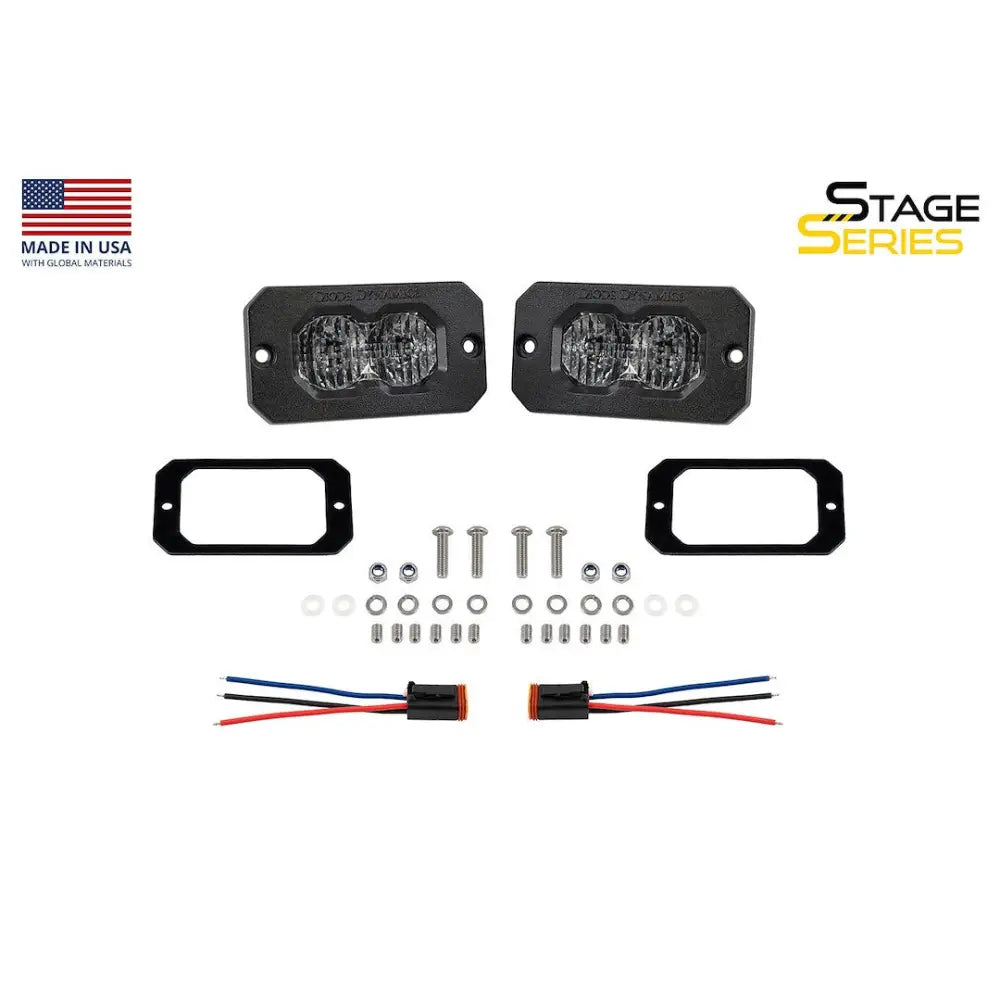 Diode Dynamc Limited Lifetime Warranty Driving/ Fog Light DD8124P - White C2 2.0 Pro Flood Flush Rbl
