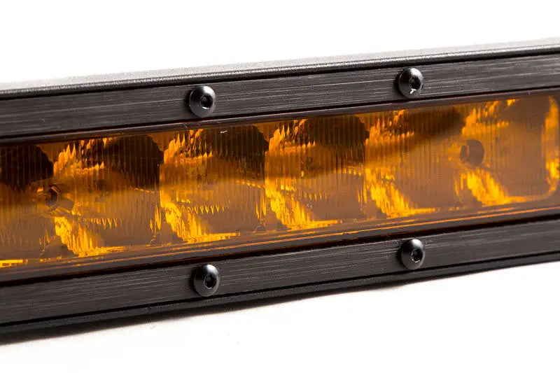 Diode Dynamics 12 In LED Light Bar Single Row Straight - Amber Wide Each Stage Series - DD5045S