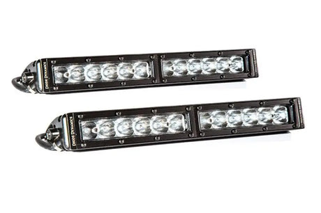 Diode Dynamics 12 In LED Light Bar Single Row Straight Clear Driving (Pair) Stage Series - DD5015P