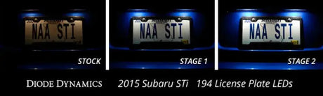 Diode Dynamics 15-19 Subaru WRX Interior Light Kit Stage 1 - Cool - White - Lights
