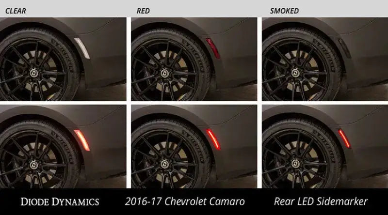 Diode Dynamics 16-21 Chevrolet Camaro LED Sidemarkers Smoked (set) - Lights