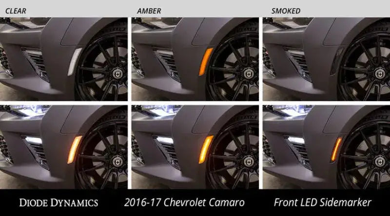 Diode Dynamics 16-21 Chevrolet Camaro LED Sidemarkers Smoked (set) - Lights