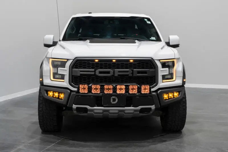Diode Dynamics 17-20 Ford Raptor SS5 Grille CrossLink Lightbar Kit - Pro White Combo - DD7337